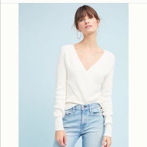 Wrap front detail Moth (Anthropologie) Sweater
